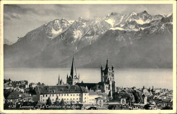 Lausanne - La Cathédrale et les Alpes  Vorderseite