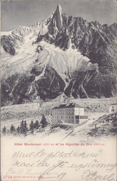 Chamonix, Hotel Montanvert Vorderseite