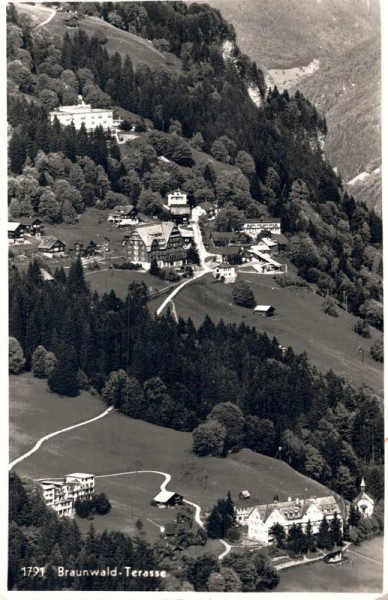 Braunwald-Terasse. 1942 Vorderseite