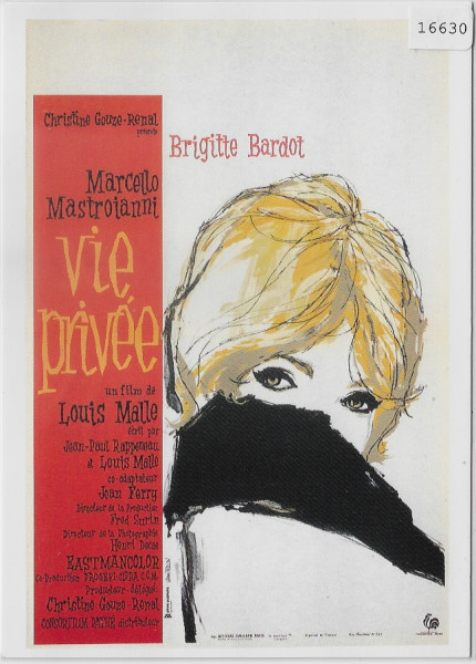 Brigitte Bardot & Marcello Mastroianni - Vie Privee de Louis Malle 1962