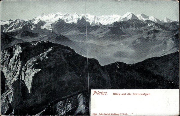 Pilatus/Blick auf die Berneralpen Vorderseite