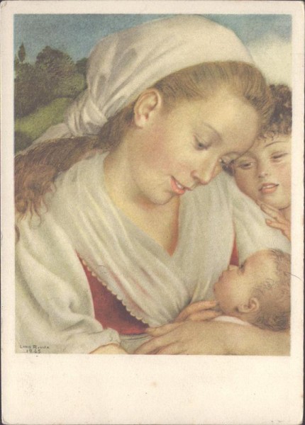 Louis Rivier, Mutterglück Vorderseite