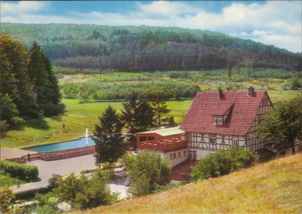 Gasthaus Pension Forellenhof, Kahlquelle über Aschaffenburg