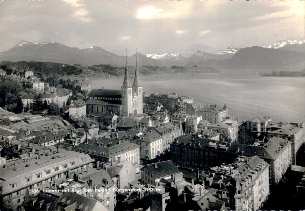 Luzern mit Rigi und Bürgenstock Vorderseite