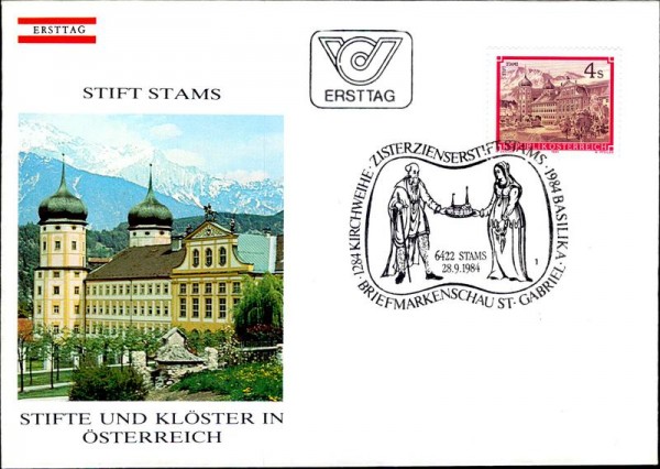 Stift Stams Vorderseite
