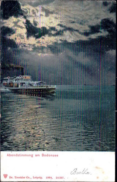 Abendstimmung am Bodensee Vorderseite