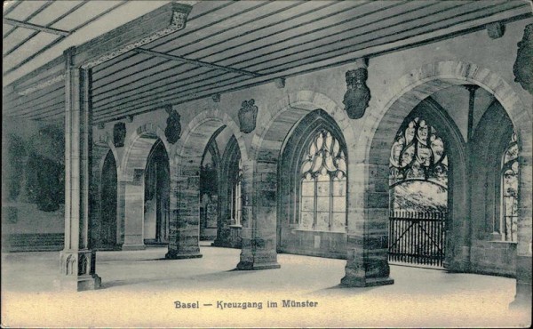 Basel/Kreuzgang im Münster Vorderseite