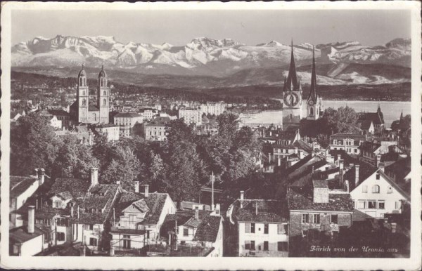 Zürich von der Urania aus