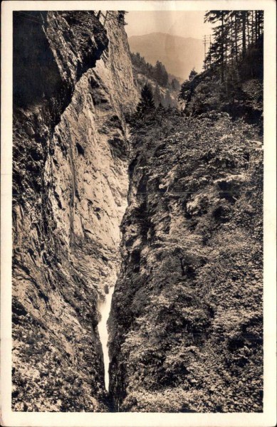 Viamalaschlucht bei der 2. Brücke Vorderseite