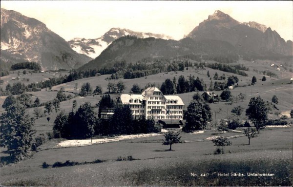 Unterwasser, Hotel Säntis Vorderseite