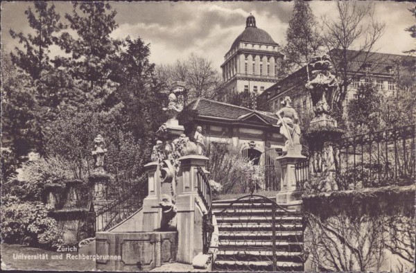 Zürich, Universität und Rechbergbrunnen