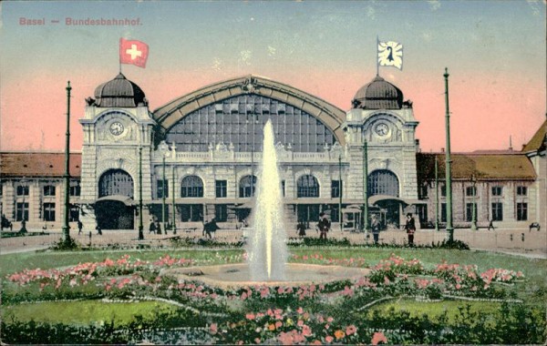Basel - Bundesbahnhof Vorderseite