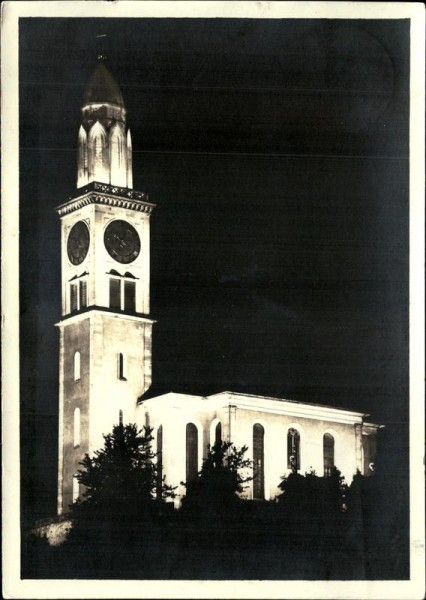 Thalwil/Kirche in Festbeleuchtung Vorderseite