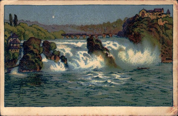 Am Rheinfall Vorderseite