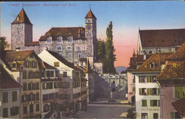 Rapperswil, Marktplatz und Burg