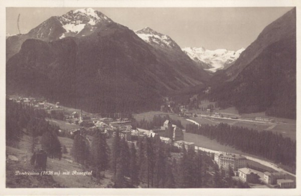 Pontresina mit Rosegtal