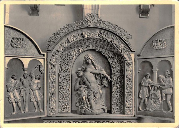 Glis, Pfarrkirche, Schmerzens-Altar Vorderseite