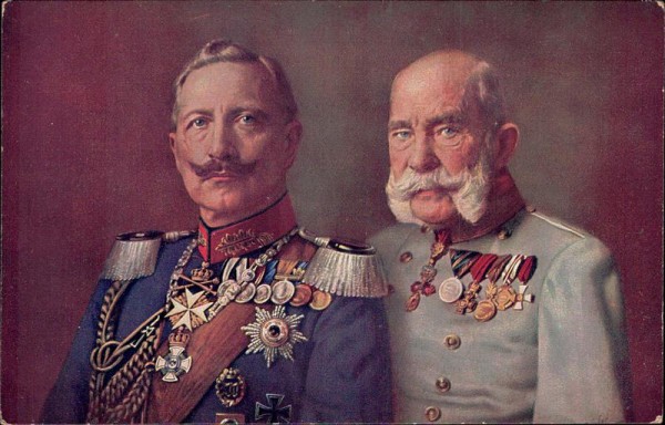 Kaiser Wilhelm I und Franz Josef I Vorderseite