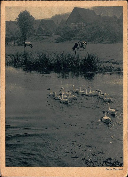 Hans Saebens, Idyll am See Vorderseite