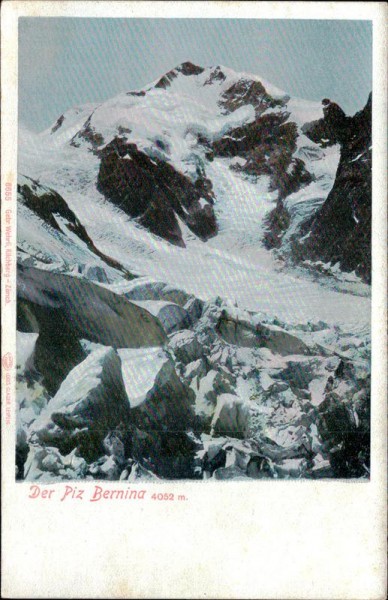 Der Piz Bernina (4052 m) Vorderseite