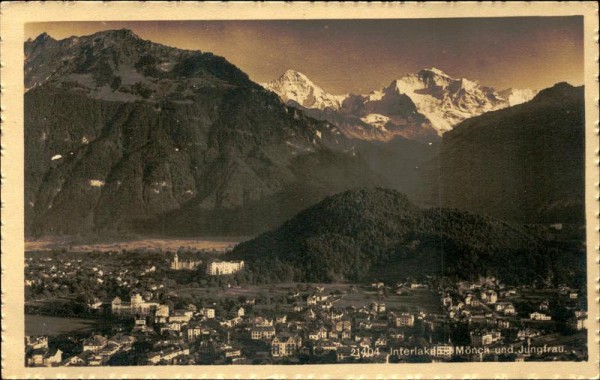 Interlaken Mönch und Jungfrau Vorderseite