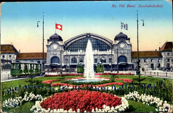 Basel, Bundesbahnhof Vorderseite