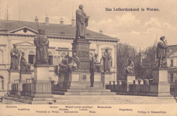Das Lutherdenkmal in Worms