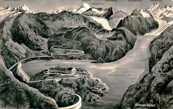 Grimsel-Relief Vorderseite