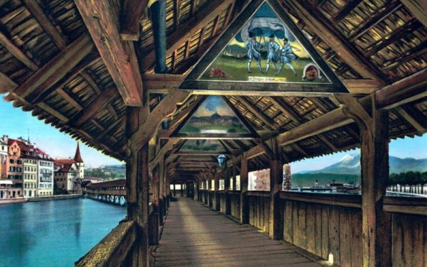 Luzern - Kapellbrücke Vorderseite