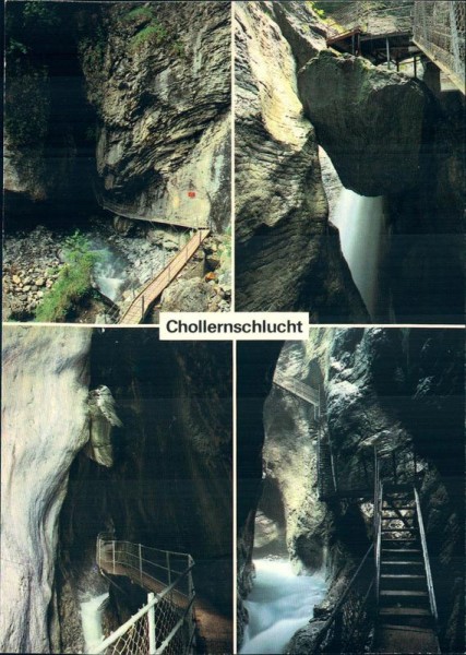 Der Tschentenbach in der Chollernschlucht Vorderseite
