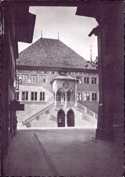 Bern - Das Rathaus von der Kreuzgasse her