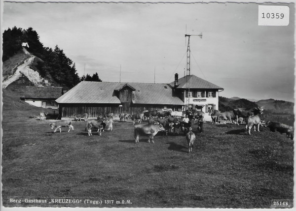 Berg-Gasthaus Kreuzegg - Wattwil - Kuhherde vaches cows