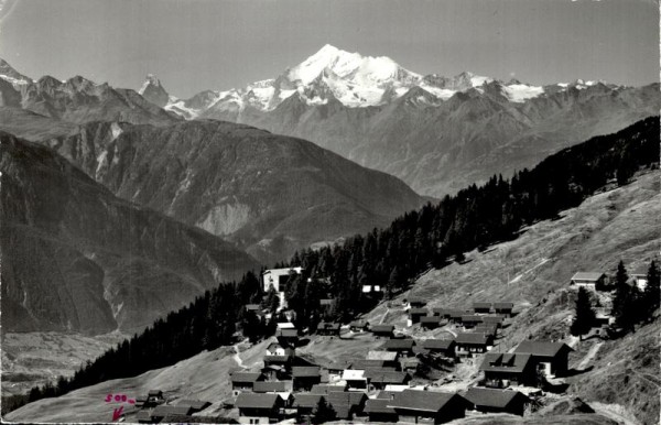 Bettmeralp mit Matterhorn und Weisshorn Vorderseite