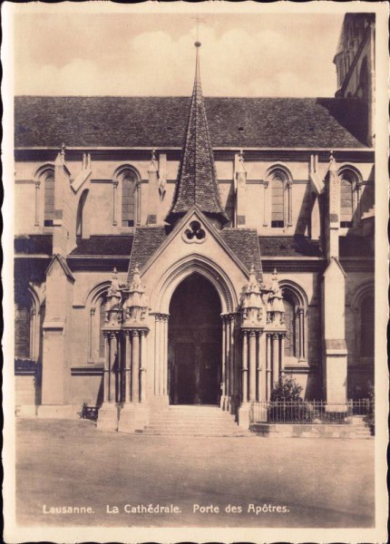 Lausanne - La Cathédrale - Porte des Apôtres