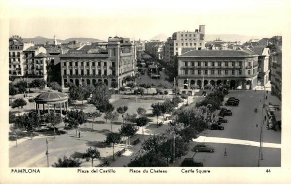 Pamplona, Plaza del Castillo Vorderseite