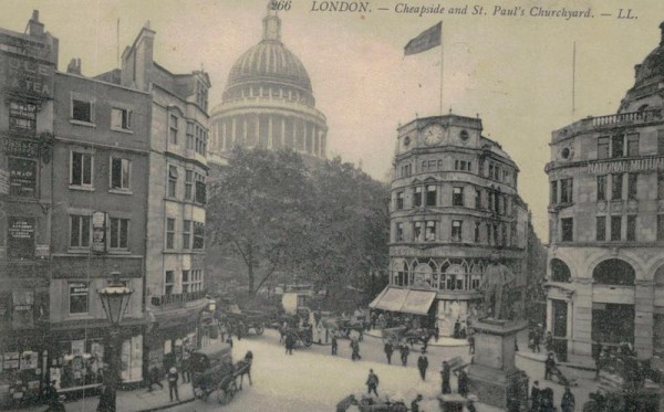 London, Cheapside ans St.Paul's Churchyard Vorderseite