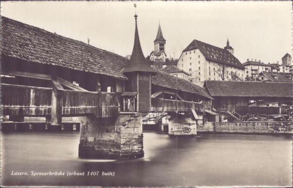 Luzern - Spreuerbrücke (1407 erbaut)