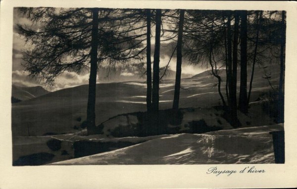 Paysage d'hiver Vorderseite