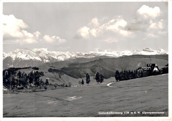 Gottschalkenberg, Alpenpanorama Vorderseite