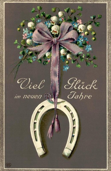 Viel Glück im neuen Jahre Vorderseite