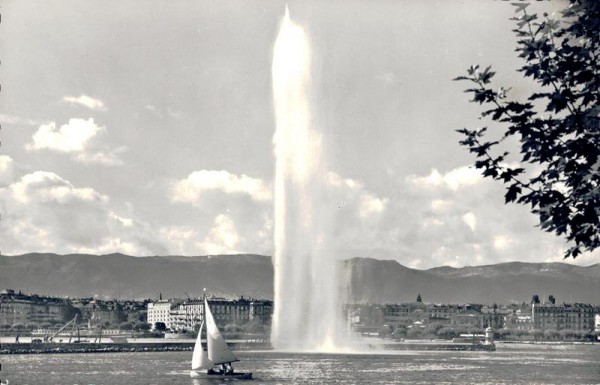 Genève. Le Jet d`Eau Vorderseite