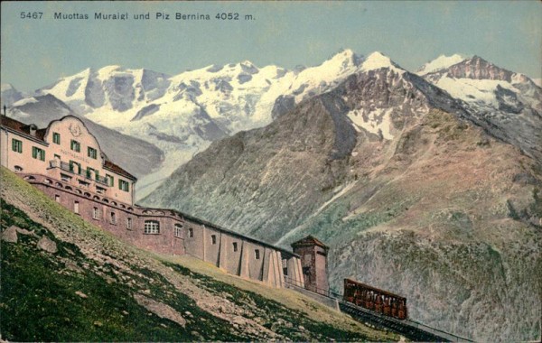 Muottas Muraigl und Piz Bernina Vorderseite