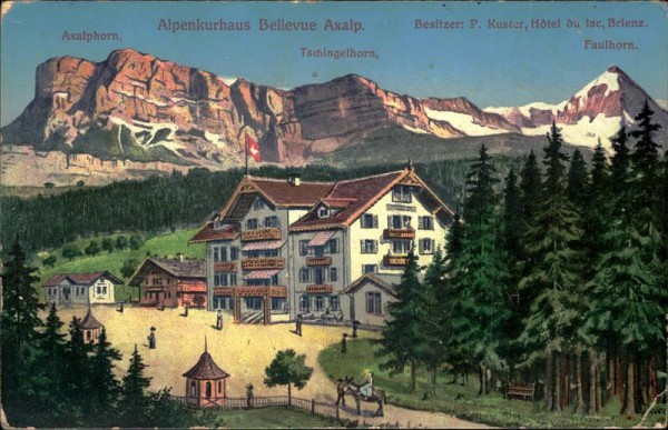 Alpenkurhaus Bellevue Axalp Vorderseite