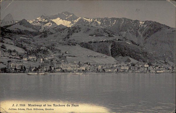 Montreux et les Rochers de Naye (2042 m) Vorderseite