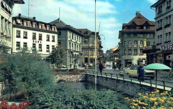 Interlaken. Bahnhofstrasse Vorderseite