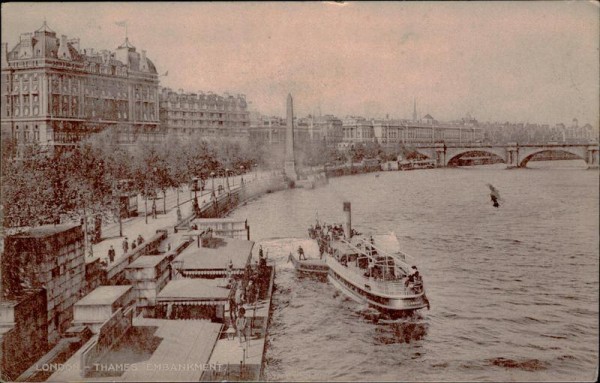 London - Thames Embankment. Vorderseite