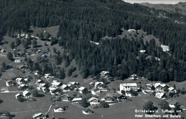 Grindelwald, Truffbach mit Hotel Silberhorn und Bellary Vorderseite