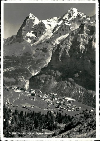 Mürren, Eiger und Mönch Vorderseite