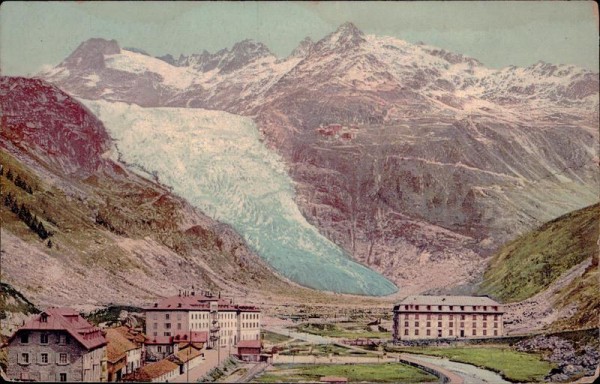 Gletsch et le Glacier du Rhone Vorderseite