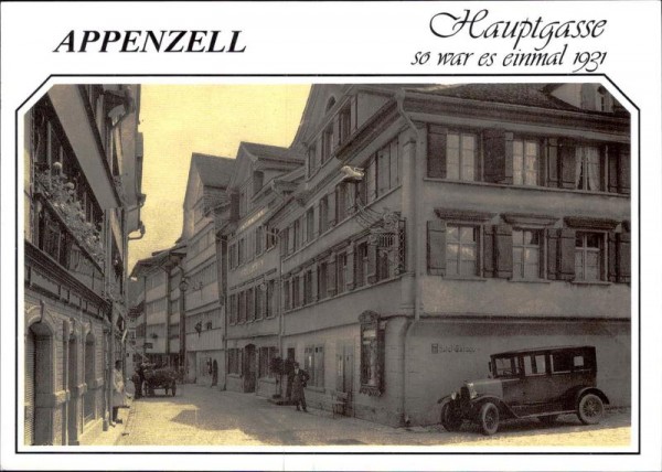 Appenzell, früher, REPRODUKTION Vorderseite